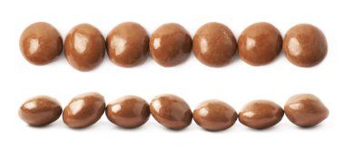 İzole çikolata Sırlı Ceviz şeker