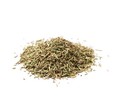 Kurutulmuş rosmarinus baharat yığını