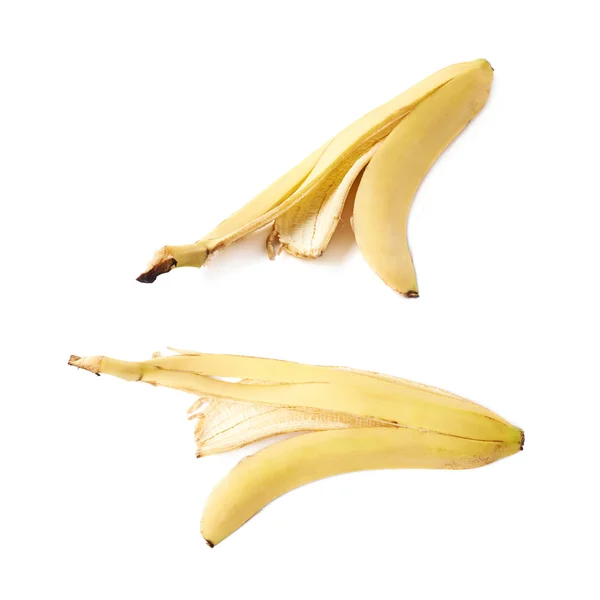 Banana peel huid geïsoleerd — Stockfoto