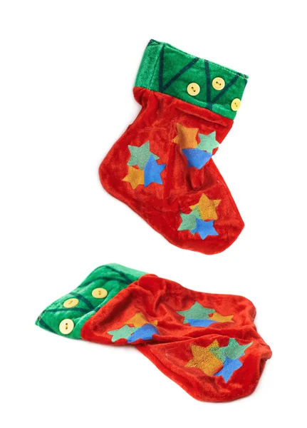 Christmas stocking geïsoleerd — Stockfoto