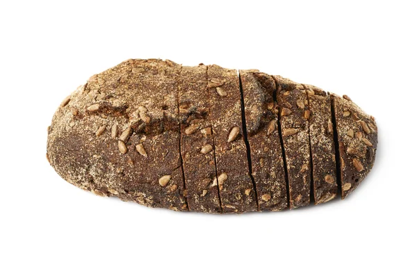 Кусочек хлеба изолирован — стоковое фото