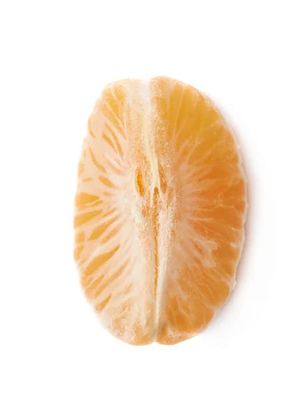 Tangerine cirkelsektor isolerade — Stockfoto