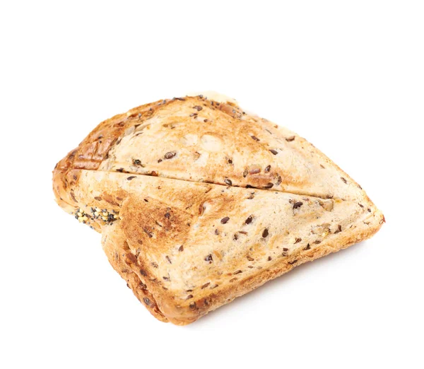 Tosty kanapka na białym tle naciśnij — Zdjęcie stockowe