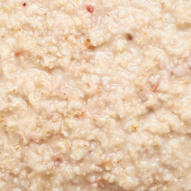 Yulaf lapası ile kaplı yüzey