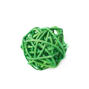 Dekoratif saman topu izole