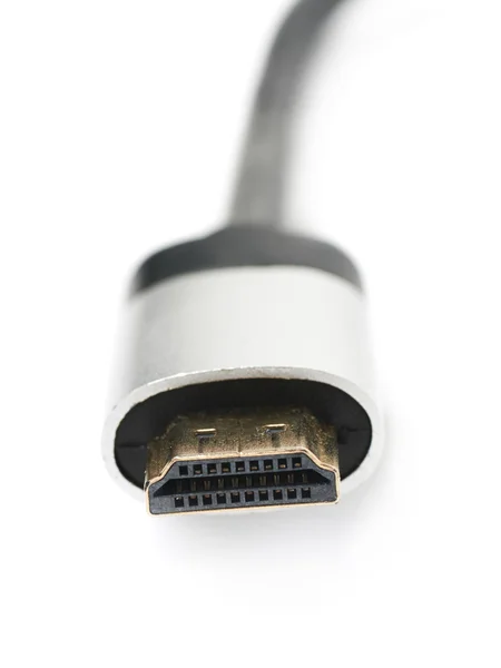 HDMI yazın izole bir erkek fiş — Stok fotoğraf