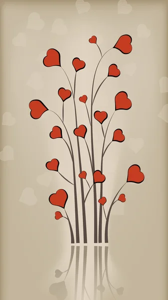 Arbre d'amour — Image vectorielle