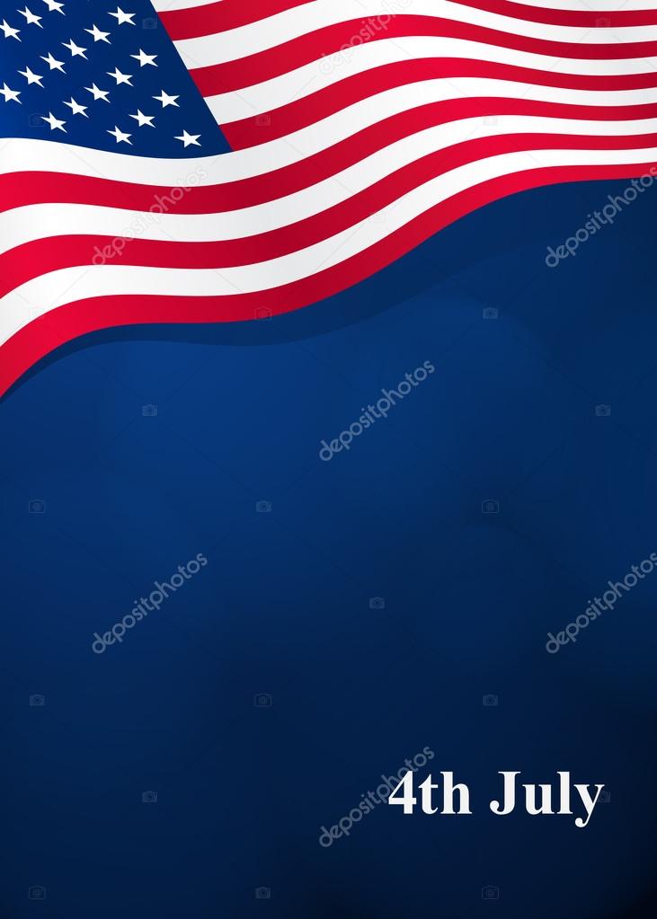 Vector card for Independence Day and other events