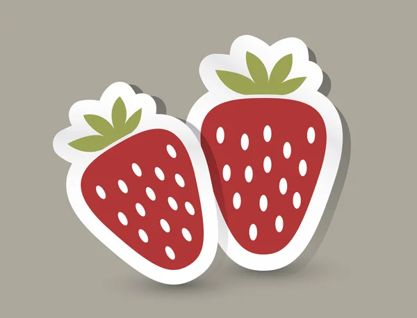Quelques fraises Vecteurs De Stock Libres De Droits