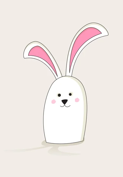 Simple Easter bunny character — Stock Vector