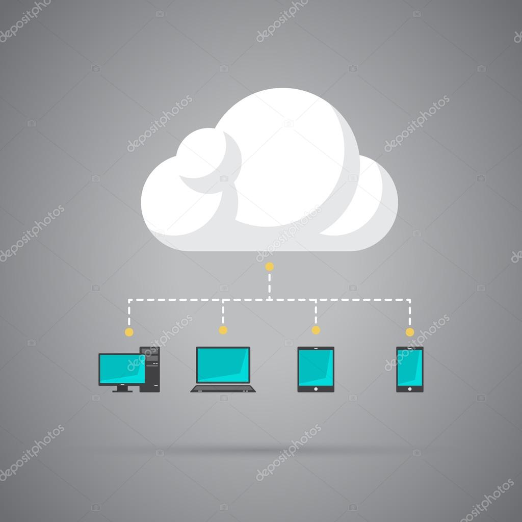 Icon symbolizing cloud computing