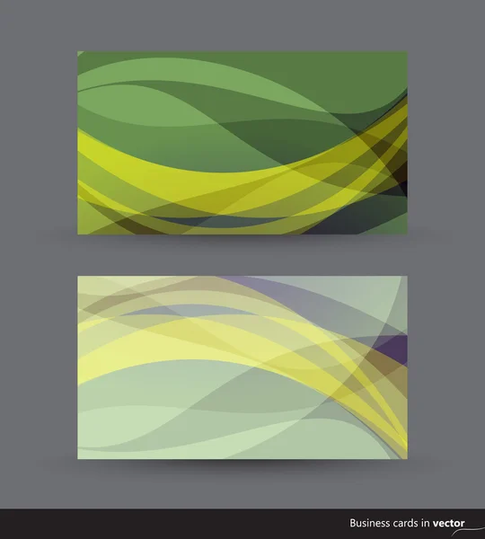 Tarjetas de visita en dos variaciones de color — Archivo Imágenes Vectoriales