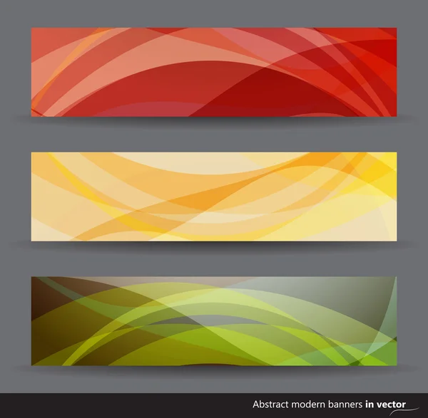 Moderne colorfull abstract vector horizontale banners — Stockvector