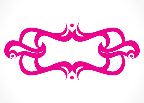 Abstracte artistieke roze rand — Stockvector