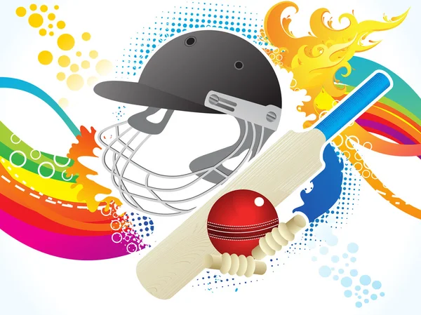 Abstrait artistique fond de cricket — Image vectorielle