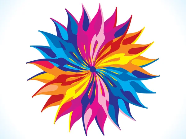 Círculo de arco iris detallado artístico abstracto — Vector de stock