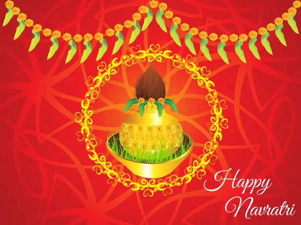 soyut sanat altın navratri kalash arka plan