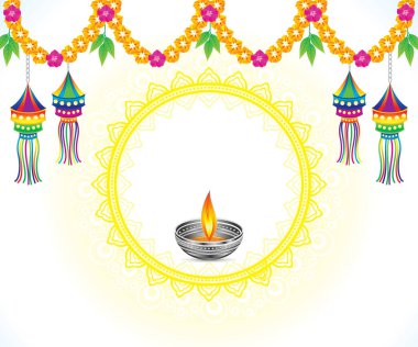 Soyut sanatsal yaratıcı diwali patlama vektör çizimi