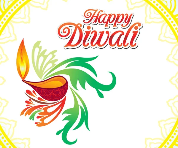 Abstract Artistic Creative Deepawali Background Vector Illustration — Stock Vector