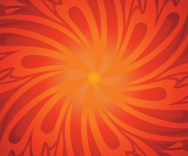 Abstrato Artístico Criativo Vermelho Floral Fundo Vetor Ilustração — Vetor de Stock