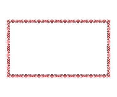 soyut sanatsal yaratıcı kırmızı çiçek sınır vektörü çizimi