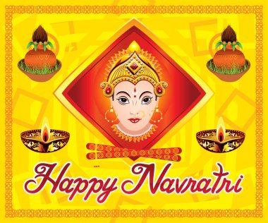 soyut sanat yaratıcı navratri arka plan vektör çizim