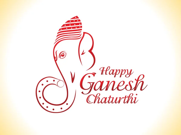 Resumo ganesha chaturthi fundo —  Vetores de Stock