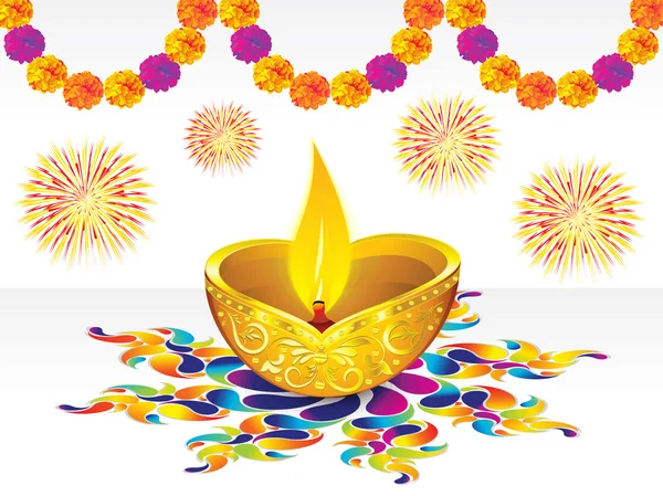 Resumo fundo de Diwali — Vetor de Stock