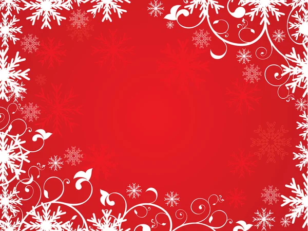 抽象的な芸術的な赤いクリスマス背景 — ストックベクタ