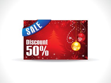 soyut sanat chrtistmas indirim kartı