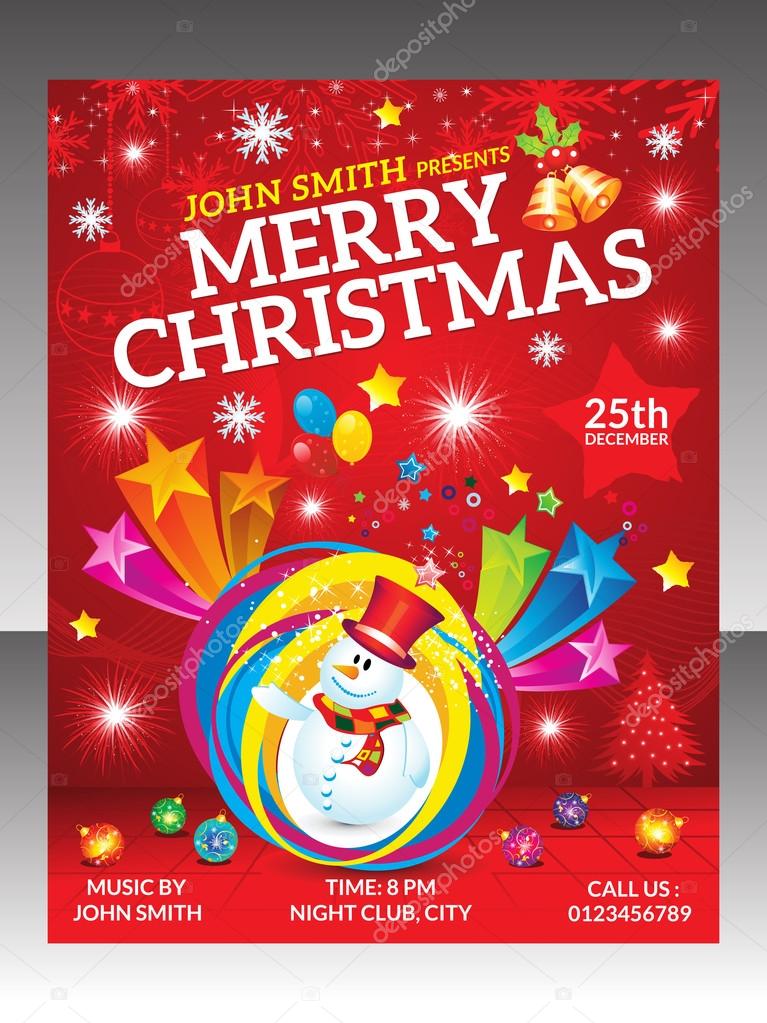 Christmas flyer Vector Art Stock Images | Depositphotos