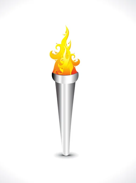 Абстрактний художній палаючий факел — стоковий вектор