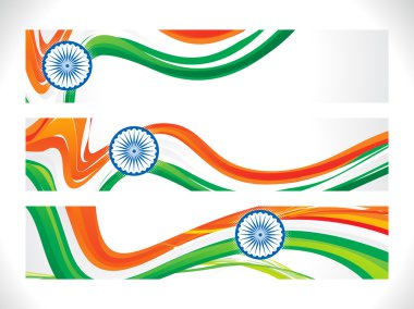 soyut Hint bayrak afiş