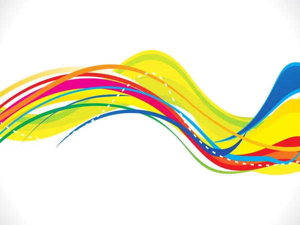 Абстрактний художній барвистий хвильовий фон — стоковий вектор