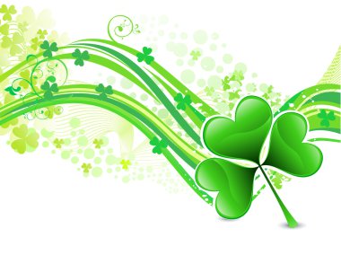 soyut sanat st patrick dalga arka plan