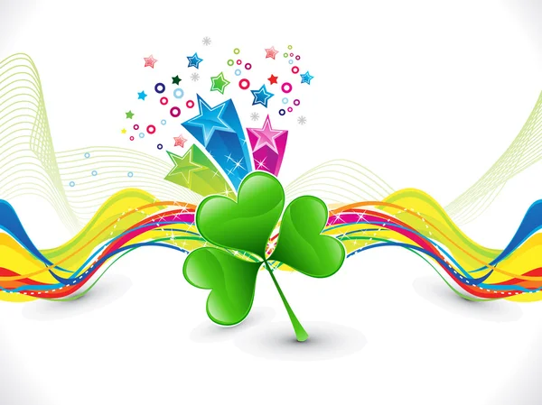 Abstract colorful artistic st patrick background — Stock Vector