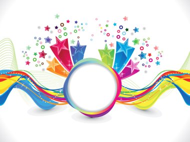 soyut sanatsal dalga arkaplan vektörü çizimi