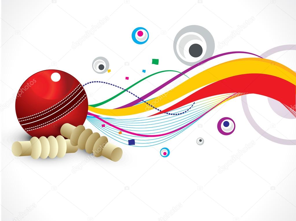 abstract colorful cricket background