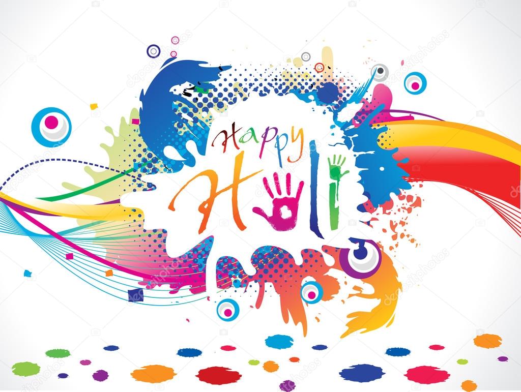 abstract artistic holi background