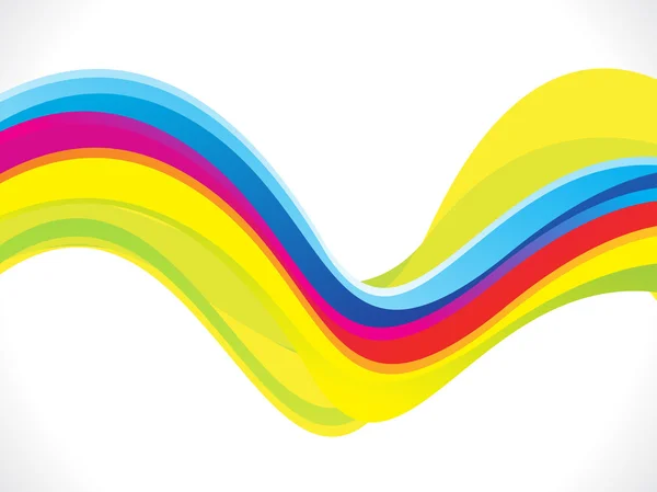 Abstract artistic colorful line wave background — Stock Vector