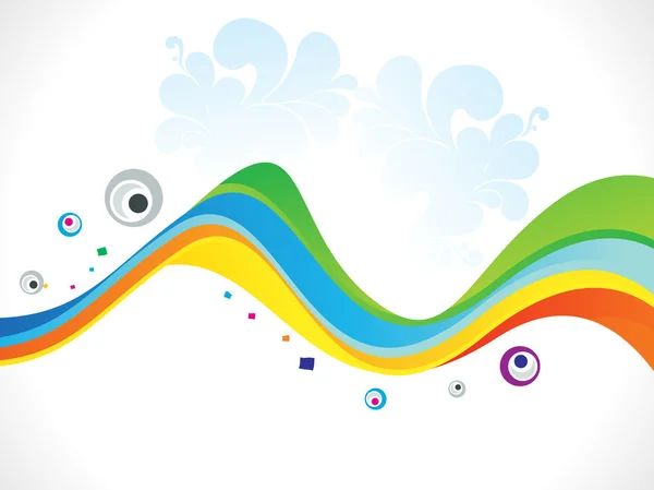 Absztrakt színes rainbow hullám háttér — Stock Vector