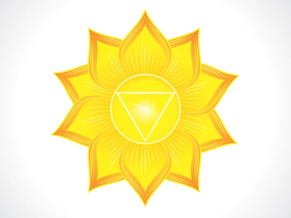 Chakra plexo solar detallado — Vector de stock