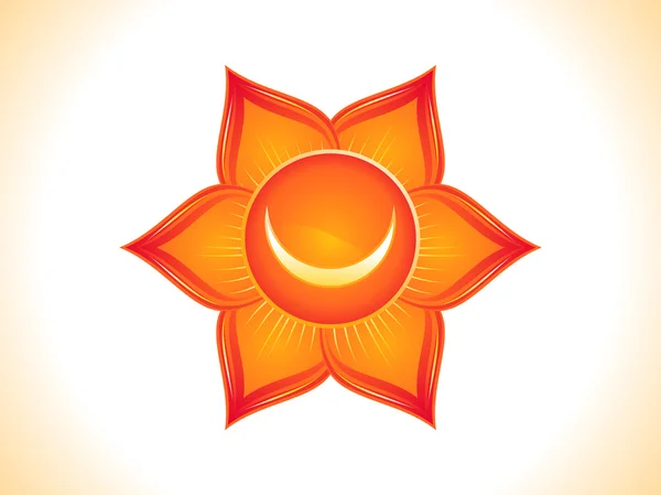 Detailed sacral chakra — Stock Vector