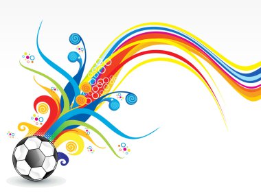 soyut renkli futbol patlayabilir