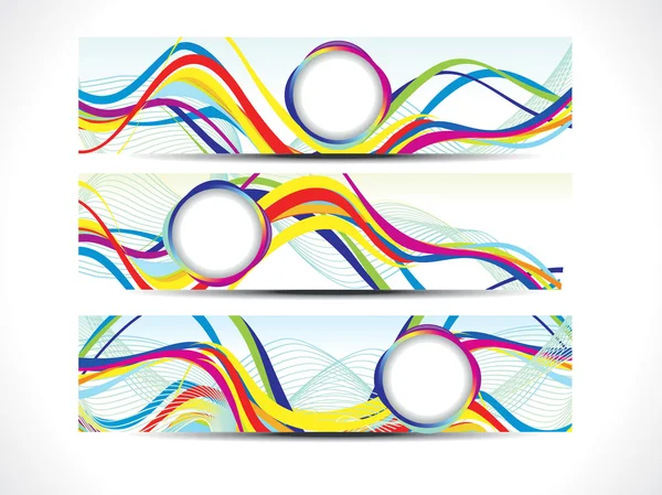 Abstract colorful web banners — Stock Vector