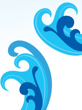 soyut mavi dalga arkaplanı