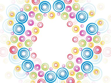 soyut renkli sanatsal gökkuşağı daire