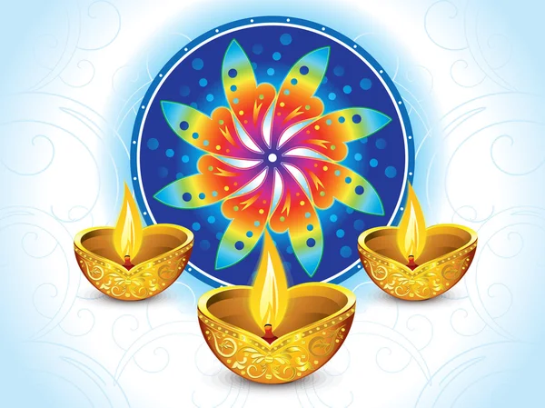 Αφηρημένη πολύχρωμο diwali καλλιτεχνικό υπόβαθρο — Διανυσματικό Αρχείο