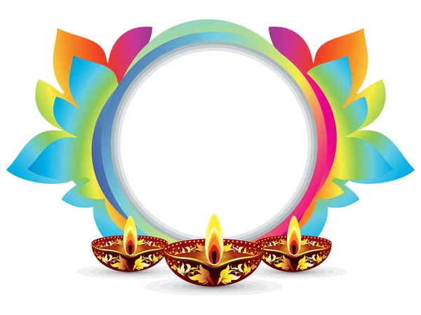 Αφηρημένη πολύχρωμο καλλιτεχνική diwali εκραγεί — Διανυσματικό Αρχείο