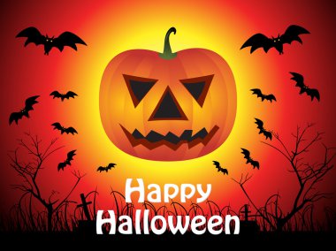 Cadılar Bayramı arka plan balkabağı ile